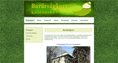 Desktop Screenshot of baratsagkert.hu